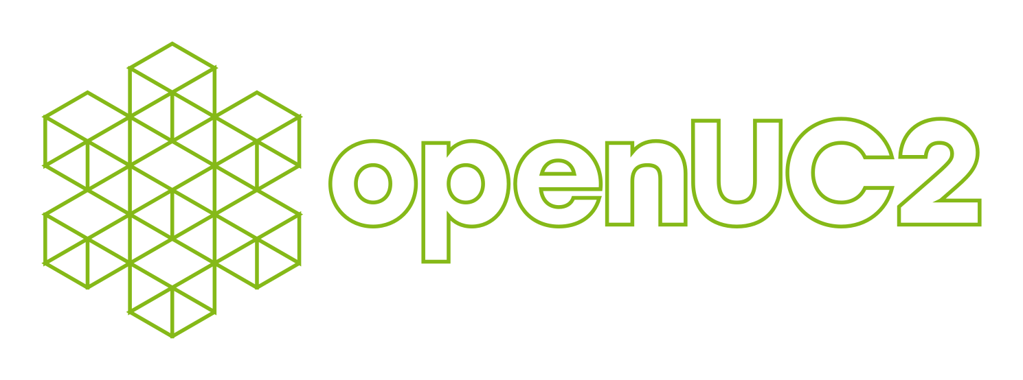 Outlined logo in a single colour