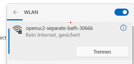 connecting to the Wi-Fi hotspot